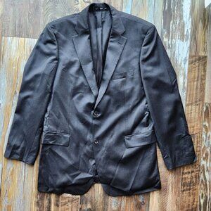 Boss Hugo Boss Super 100 Virgin Wool Sport Coat Blazer Two Button Black